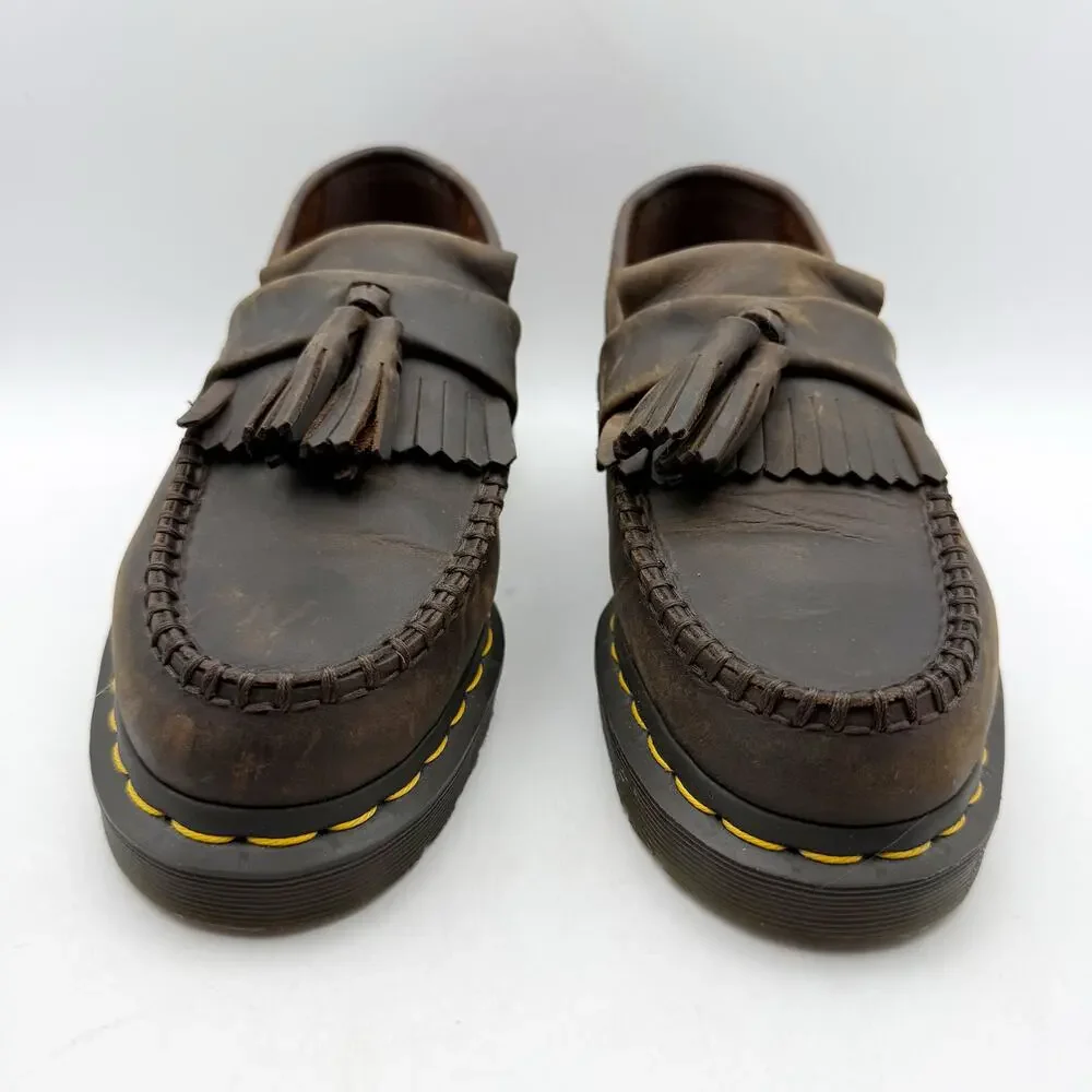 Dr. Martens Womens Adrian Bex Loafers EU 38 US 7 Brown Leather EUC